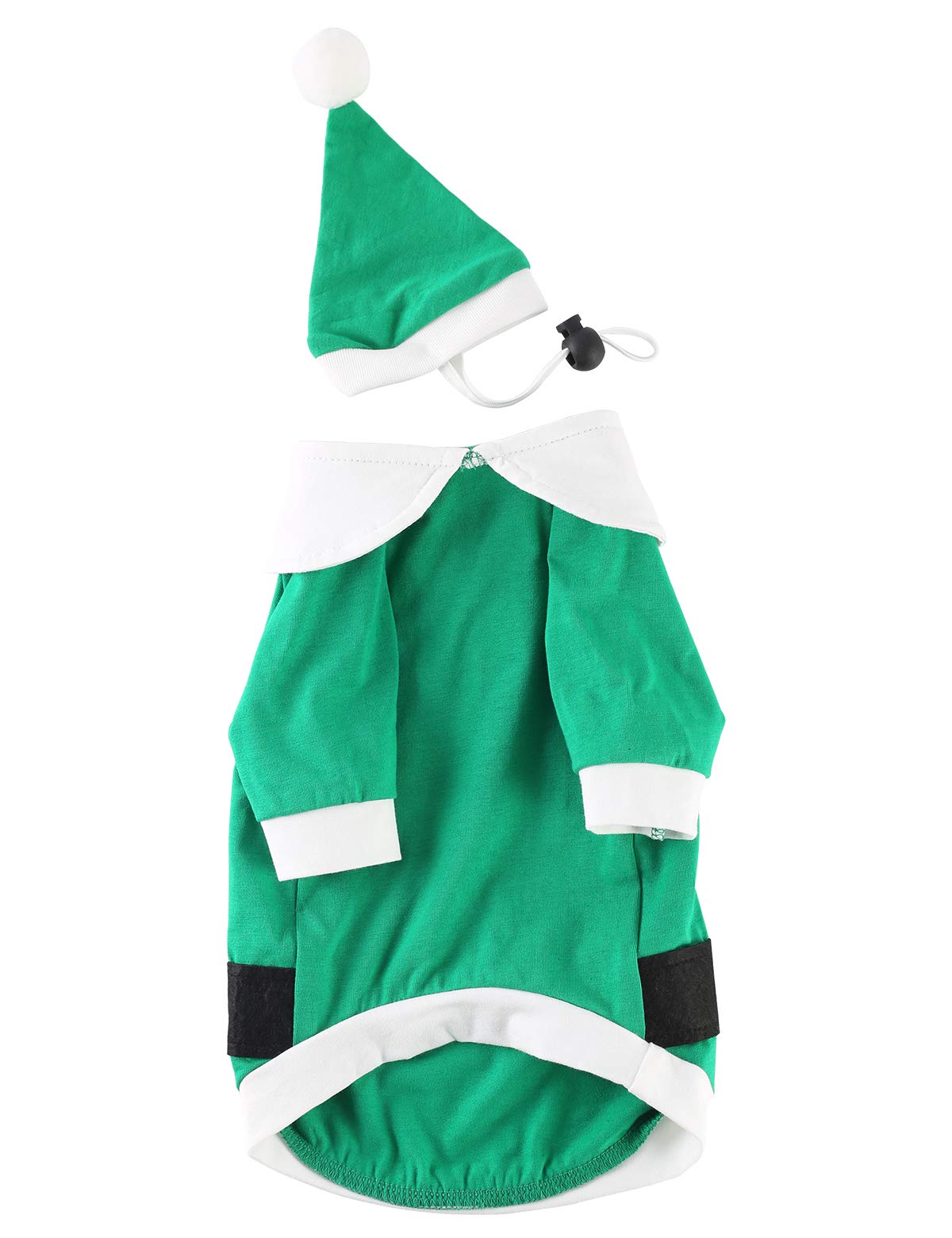 Impoosy pet Christmas costume with Santa hat ideal for holiday parties