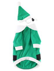 Impoosy pet Christmas costume with Santa hat ideal for holiday parties