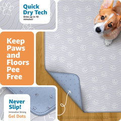 IMPROVIA non-slip stability dog pad keeps pets steady on slick floors during playtime.