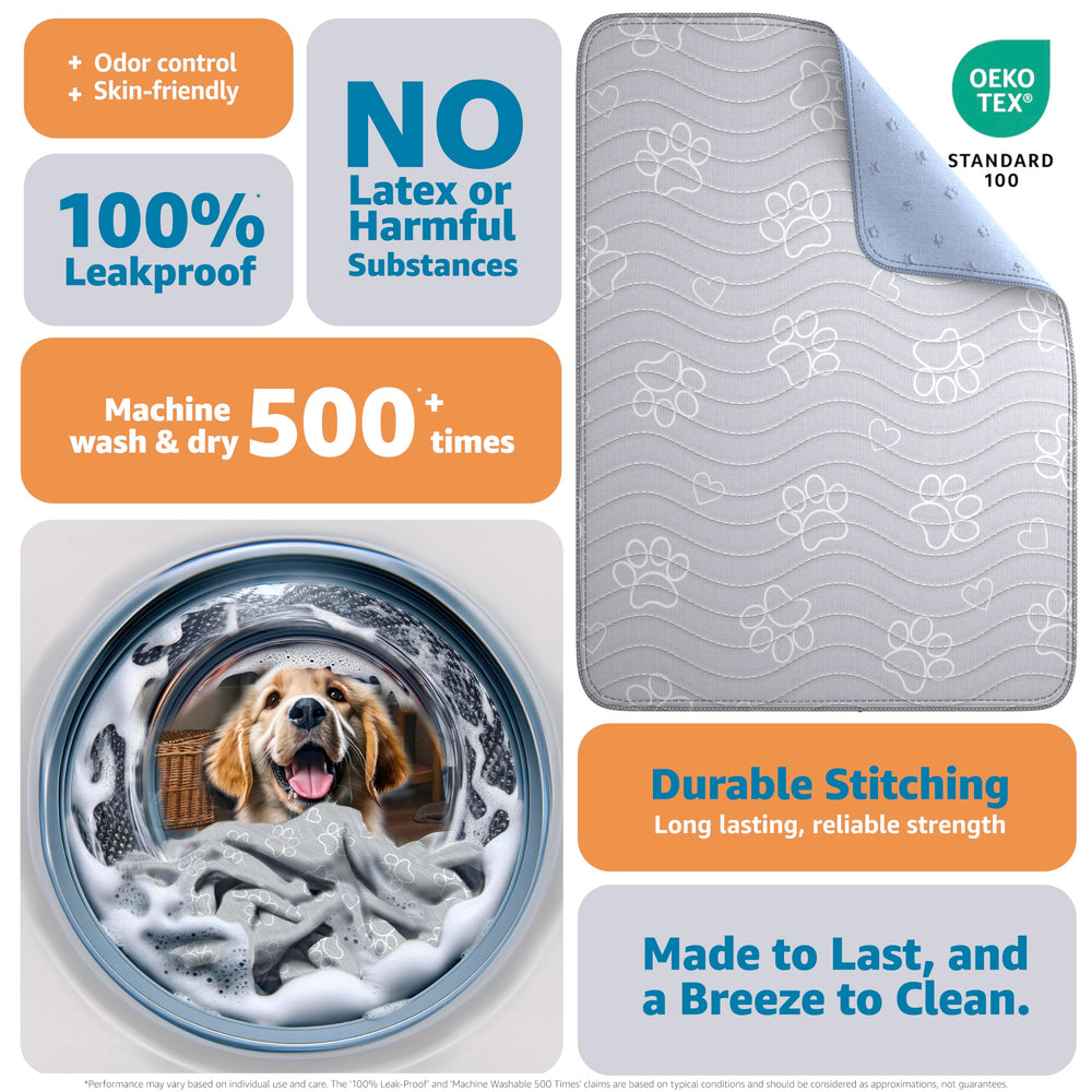 IMPROVIA puppy pad Quick-drying helps prep for the next potty round.