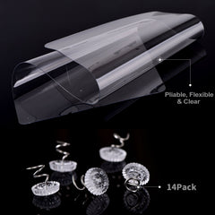 In hand durable flexible vinyl shields couch edges while staying discreet.