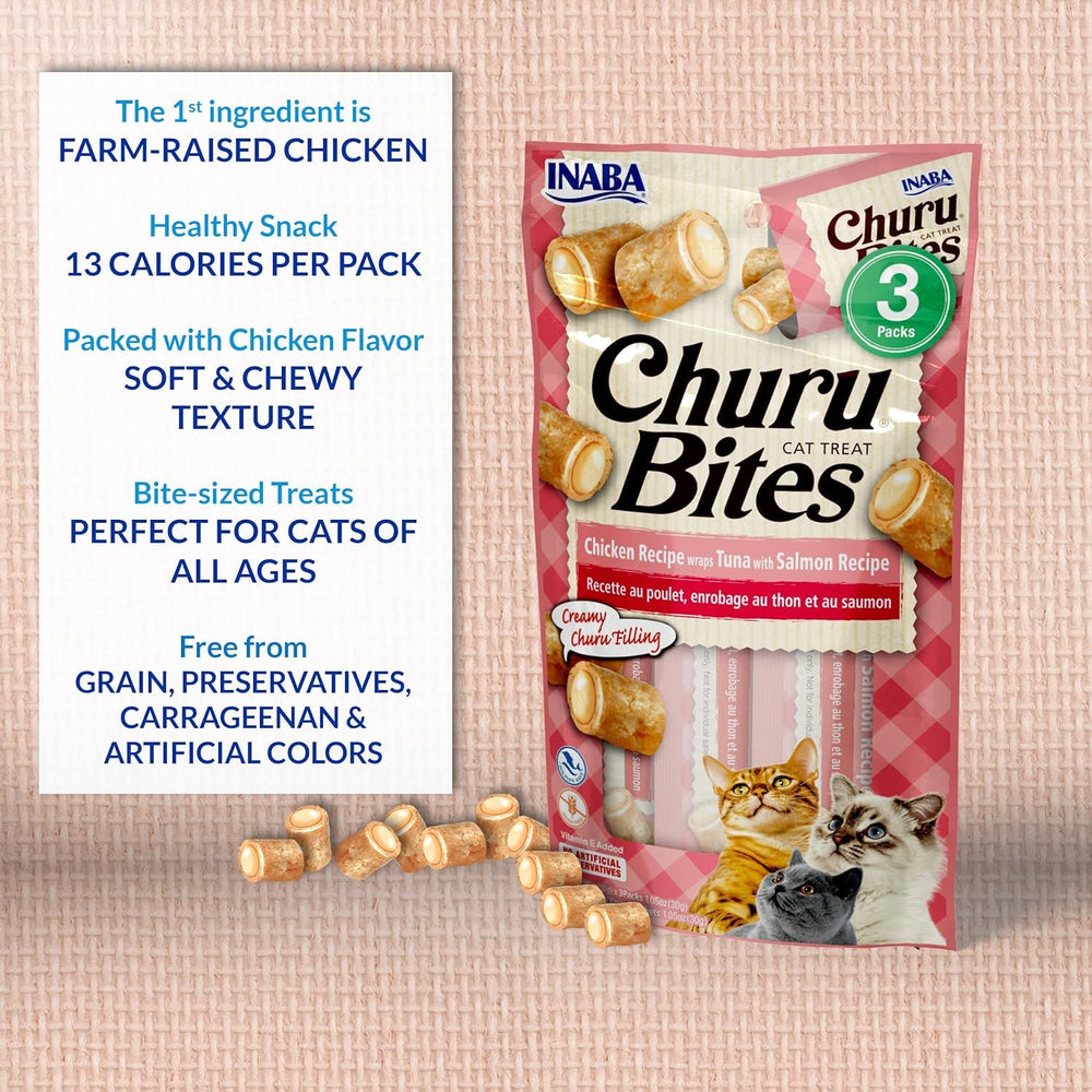 INABA Churu Bites with green tea extract provides antioxidant notes for cats