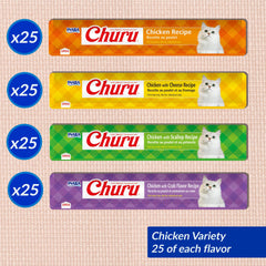 INABA Churu chicken-flavor tube presents savory moisture-rich snack.