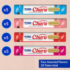 INABA Churu creamy purée close-up highlights smooth texture for enticing feline treats.