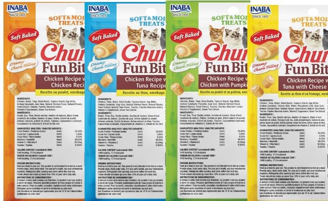 INABA Churu Fun Bites soft chicken-wrapped bites — double texture for cats