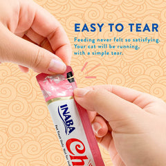 INABA Churu hand-fed lickable purée promoting bonding