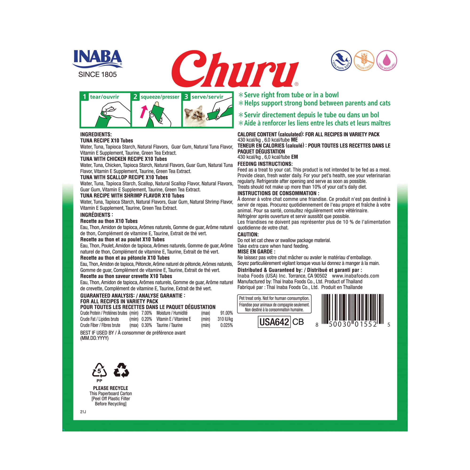 INABA Churu hand-feeding-tube invites interactive feeding and bonding with pets
