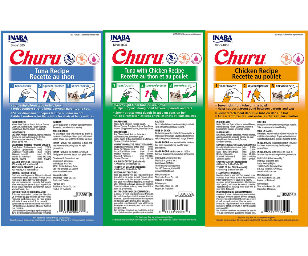 INABA Churu hand-feeding tubes enabling interactive bonding during treat time