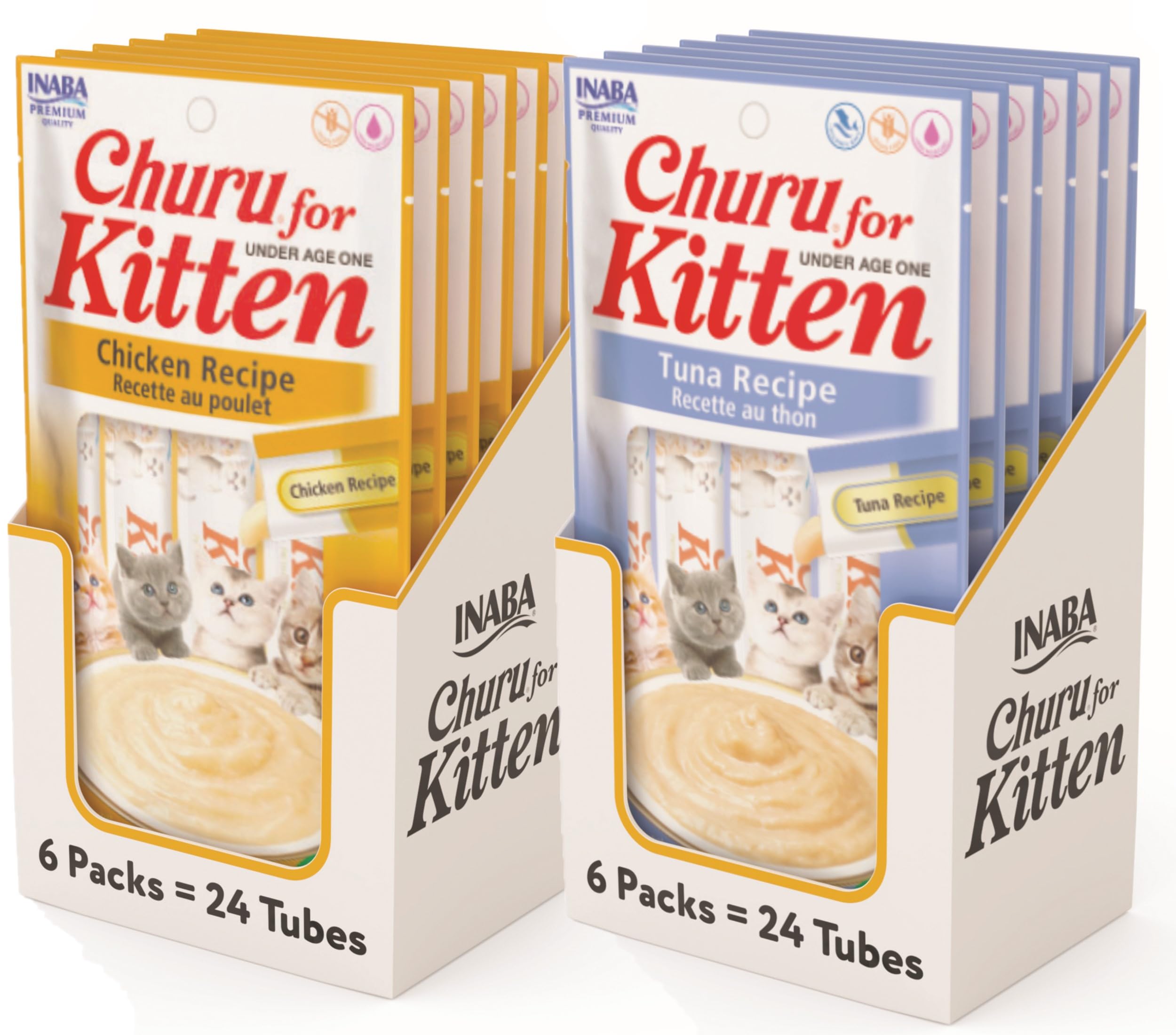 INABA Churu kittens tubes closeup highlights creamy texture perfect for bonding moments