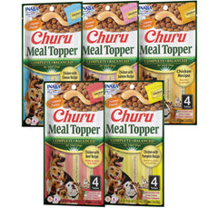 INABA Churu Topper para perro en tubo de 0,5 oz, complemento sabroso para entrenamiento.
