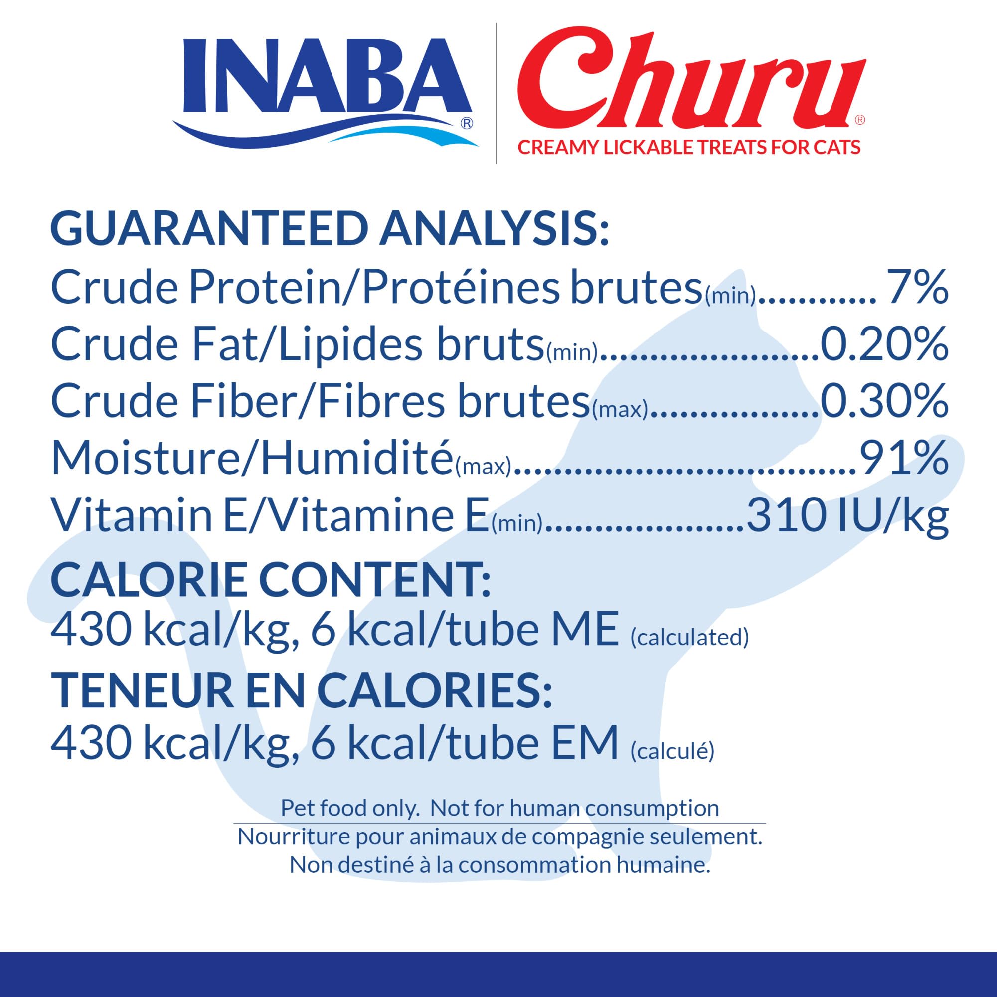 INABA Churu 0.5-ounce tube shown for portion-controlled snacking.
