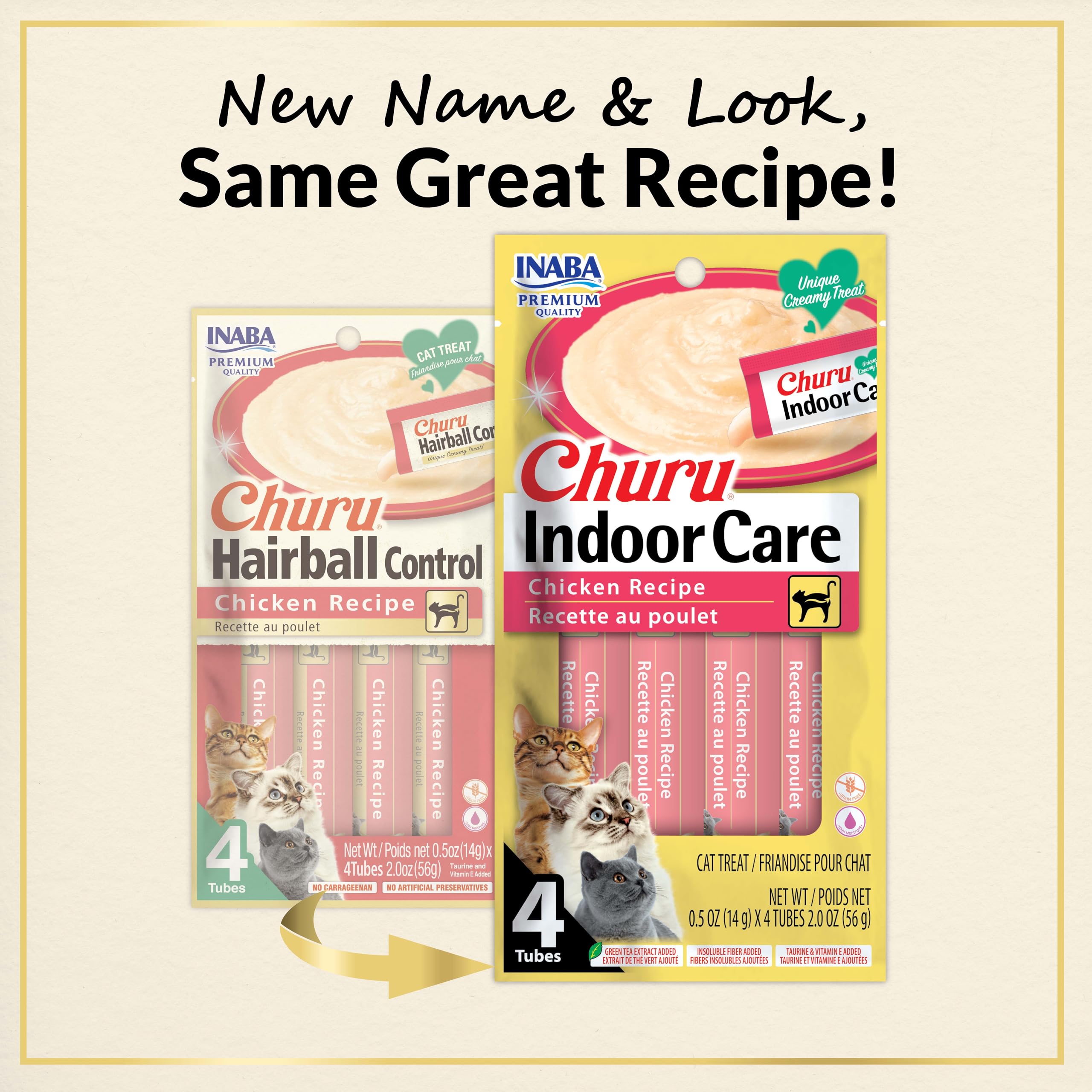 INABA Churu tuna flavor tube for hydration and palatability.