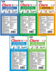 INABA Churu tuna and chicken ingredients close-up show premium protein.