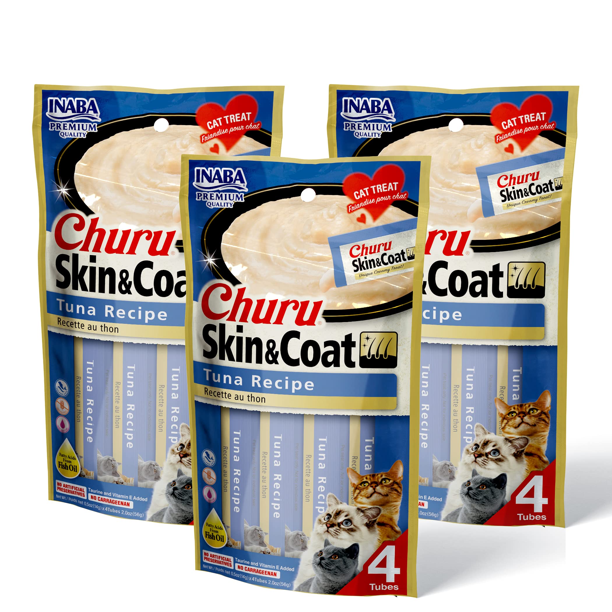 INABA Churu Tuna Recipe tube close-up for toppers