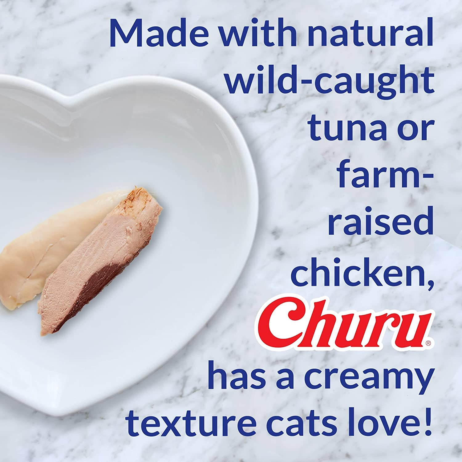 INABA Churu contains Vitamin E and Taurine for health support.