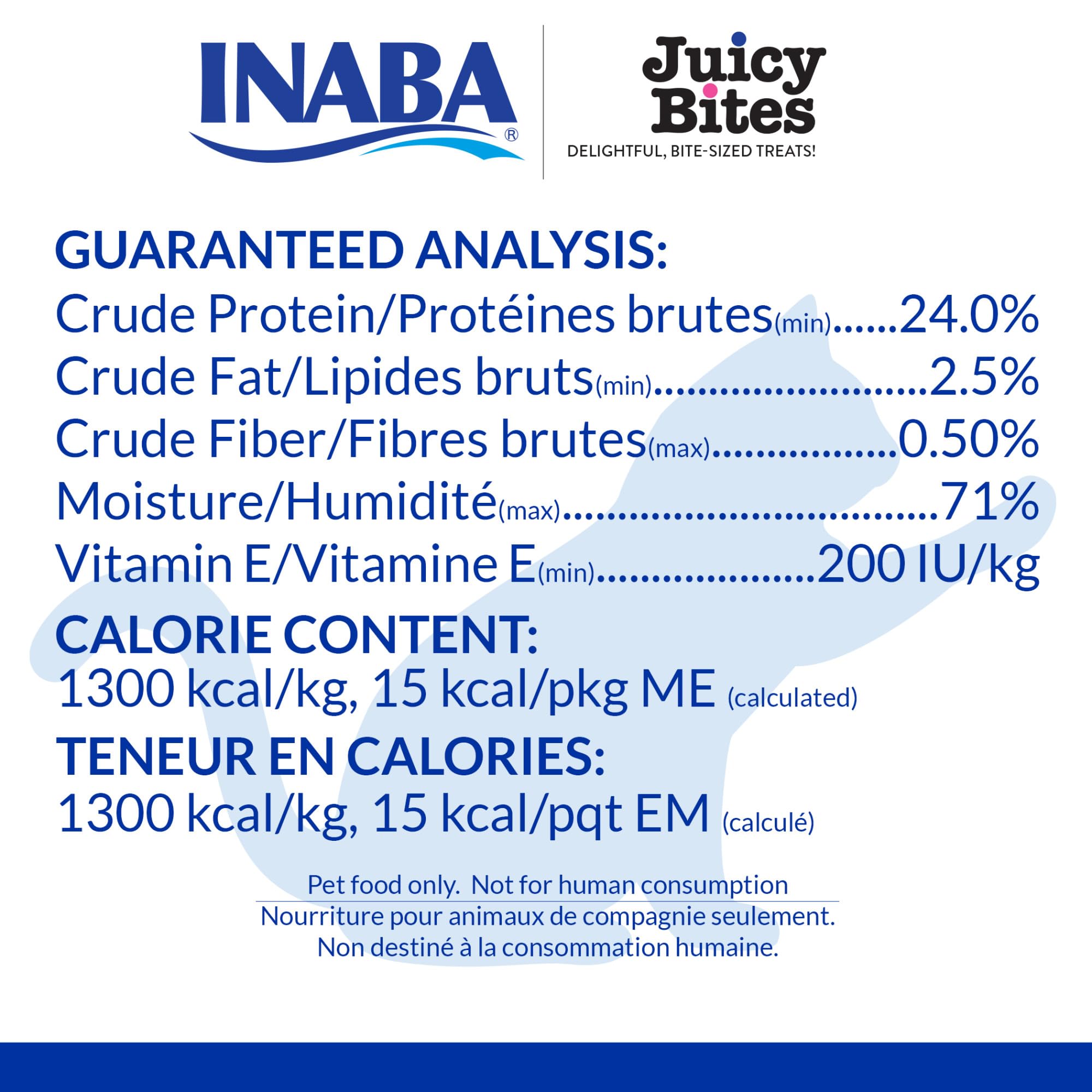 INABA Juicy Bites 18-pouch bag highlights consistent snack size and freshness.