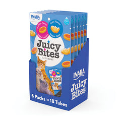 Inaba Juicy Bites pouch opened, convenient for hand-feeding or training sessions