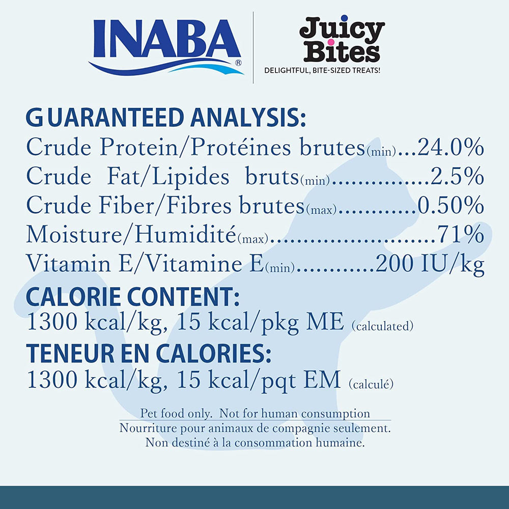 INABA Juicy Bites tuna and chicken-inspired moist treats