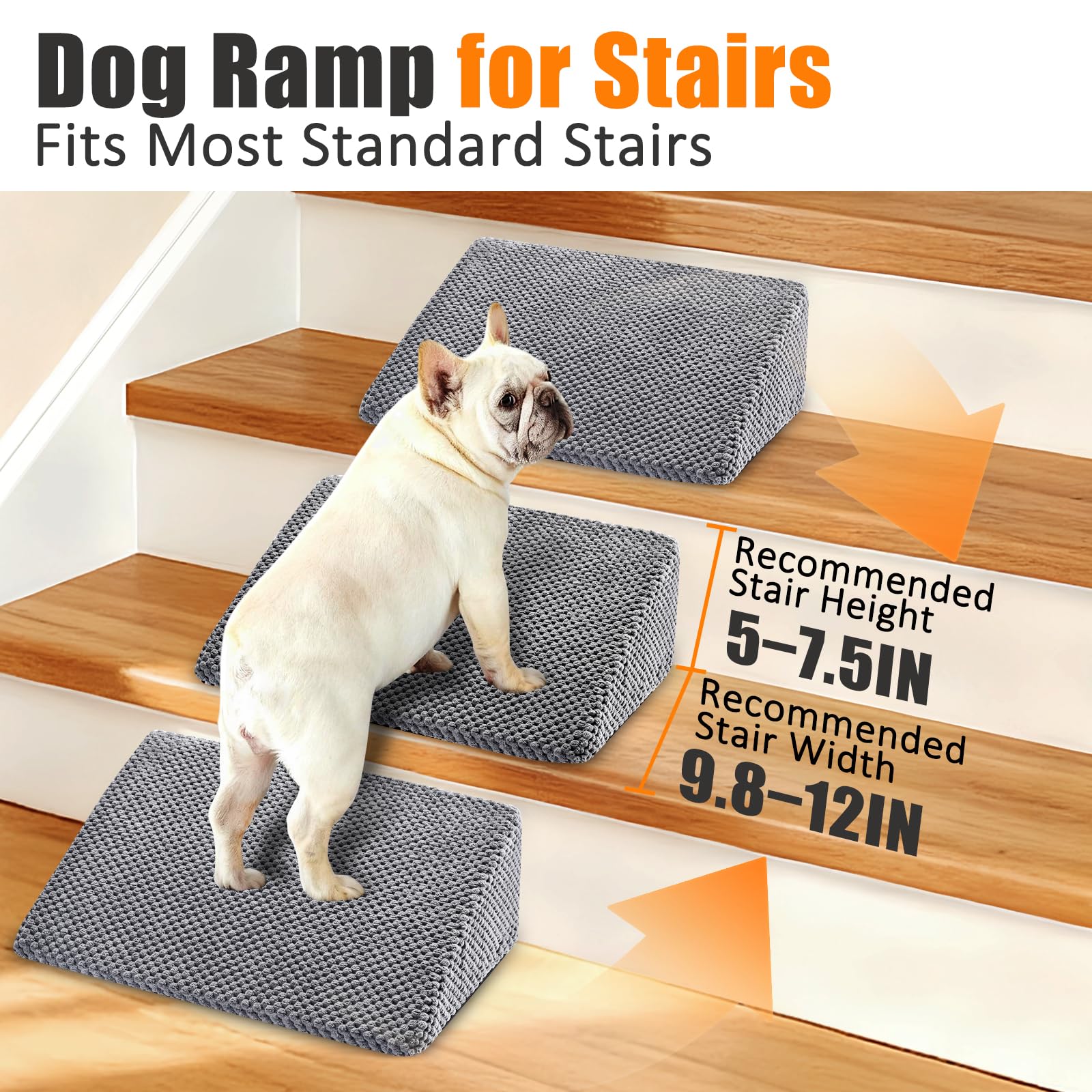 Inanil dog ramp non-slip base keeps pets confident during climbs.