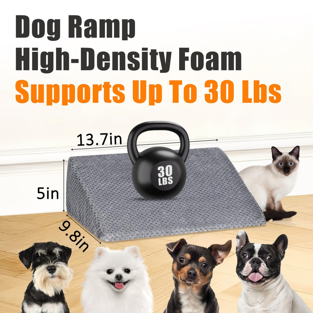 Inanil dog ramp washable cover enables easy cleaning and comfy fabric.