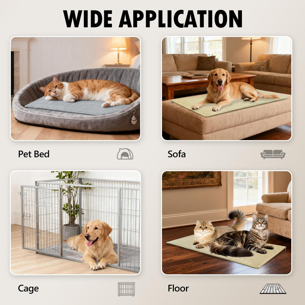 Inanil 17.7 by 15.7 inch bed fits cats, kittens and small pets.