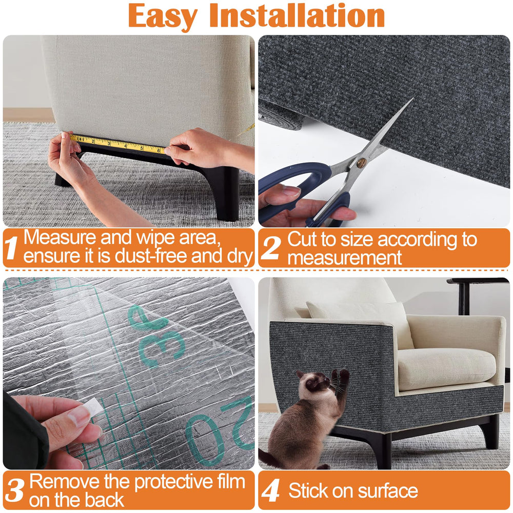Inchoco couch protector cut-to-fit design for custom sizing