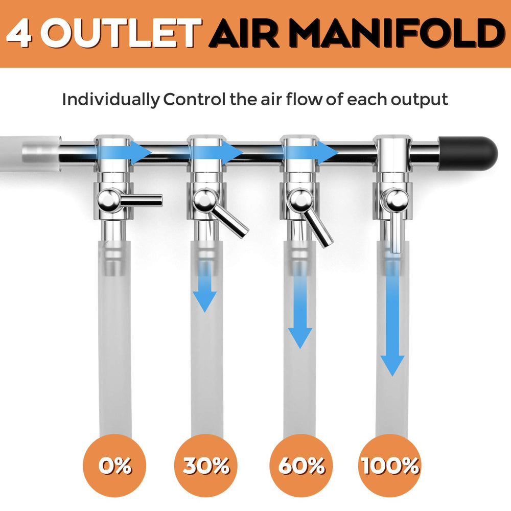 INCLY aquarium bubbler in action improves water circulation across tanks.