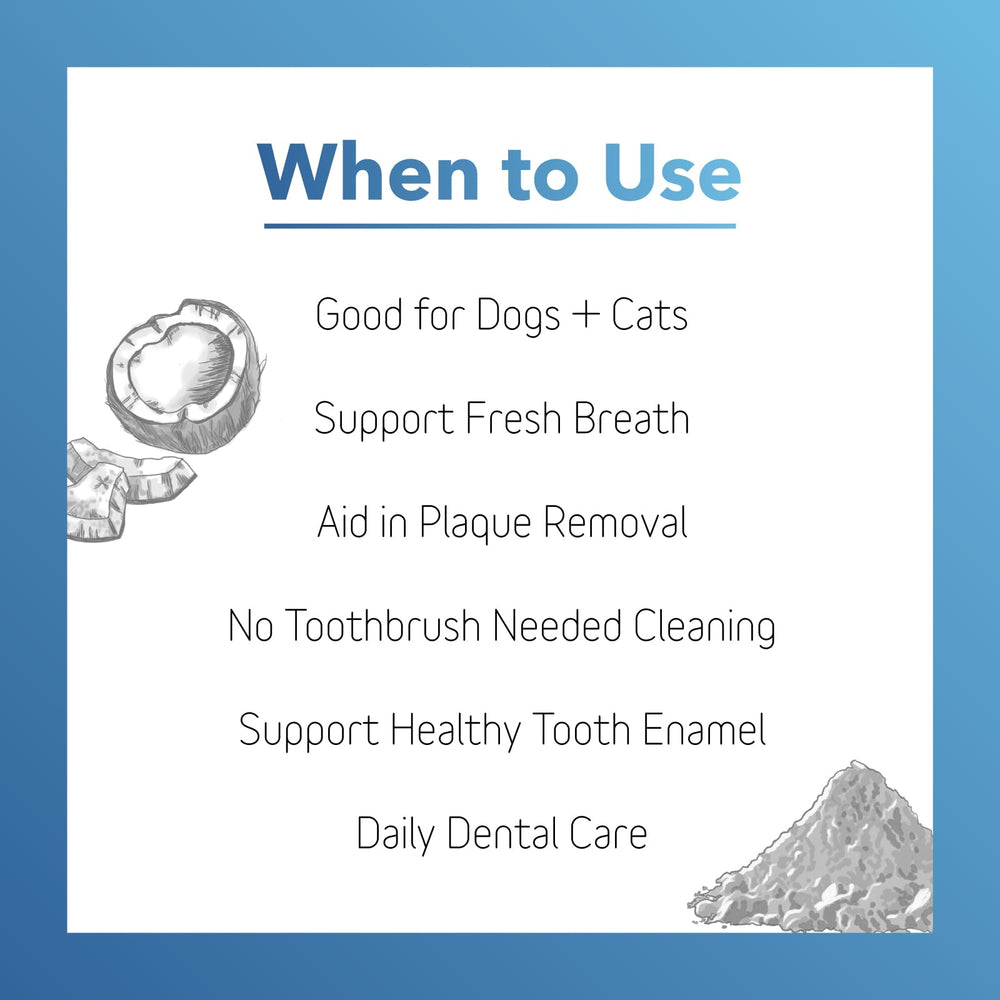 InClover dental powder ingredients kelp and goat milk whey supporting enamel health.