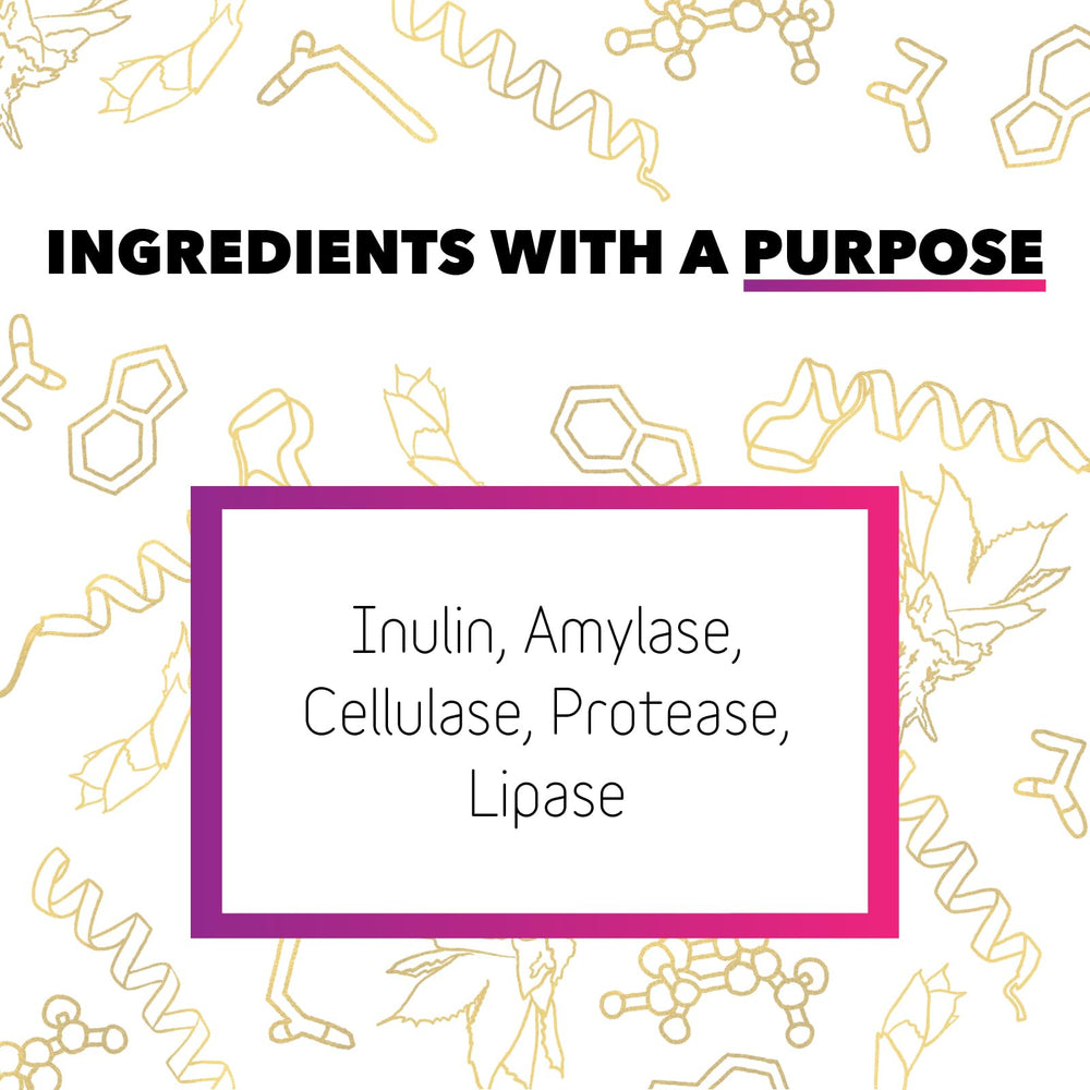 In Clover Optagest organic prebiotics illustration highlights plant based support