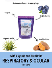 In Clover Spry soft chews packaging inside view emphasizes convenient daily feline health support.