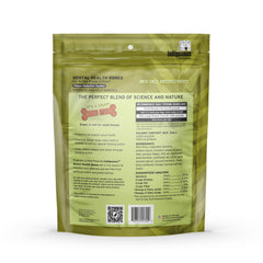 Indigenous Dental Health Bones pack-2 serving shows a dog-friendly chew for potential digestive wellness.