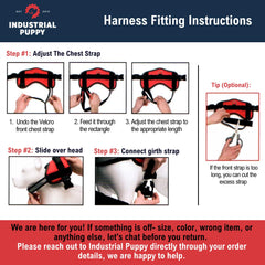 Industrial Puppy service dog vest adjustable straps for secure, comfortable fit