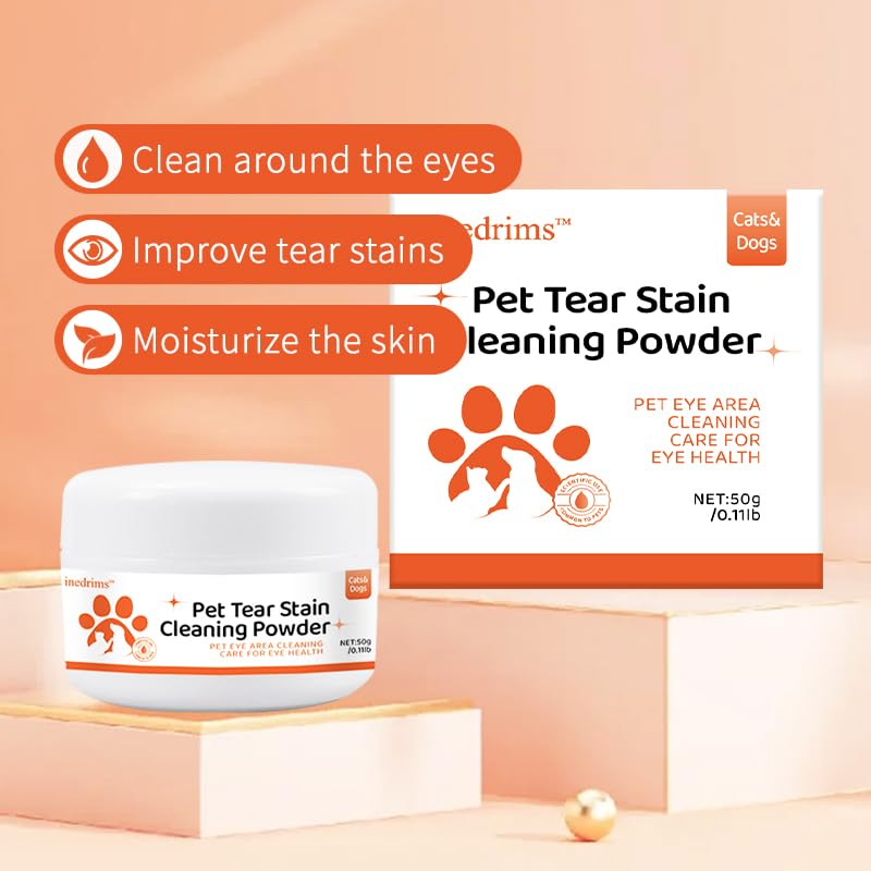 INEDRIMS tear stain powder for all coats and breeds