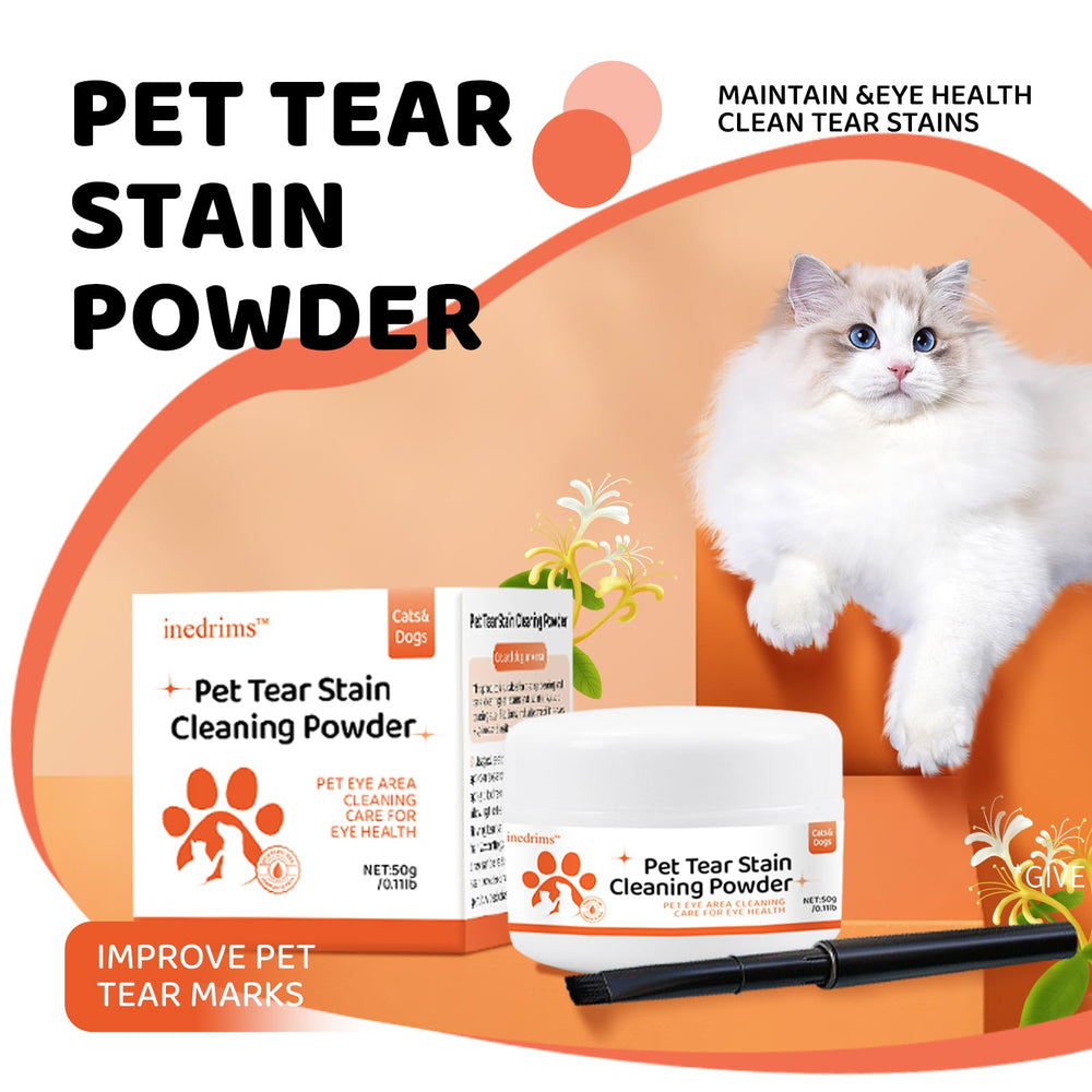 INEDRIMS tear stain results after regular use on pets