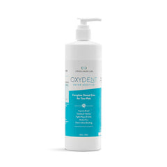 Infinite Health Labs Oxydent water additive cap pour for easy dosing and fresh breath.