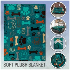 Infinity Republic Puppy Paws vibrant colors from dye-sublimation brighten any room decor.