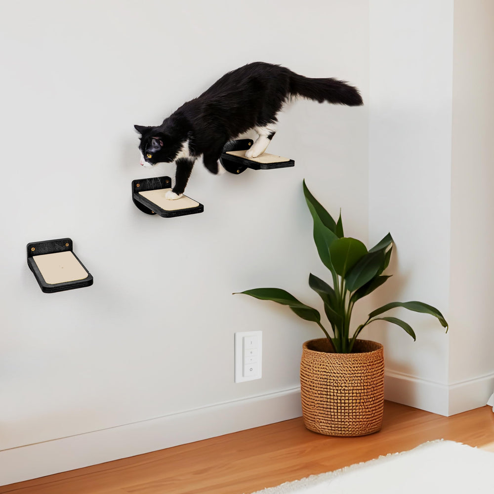 INICIO Cat Wall Stairs durable wood construction for long-lasting furniture.