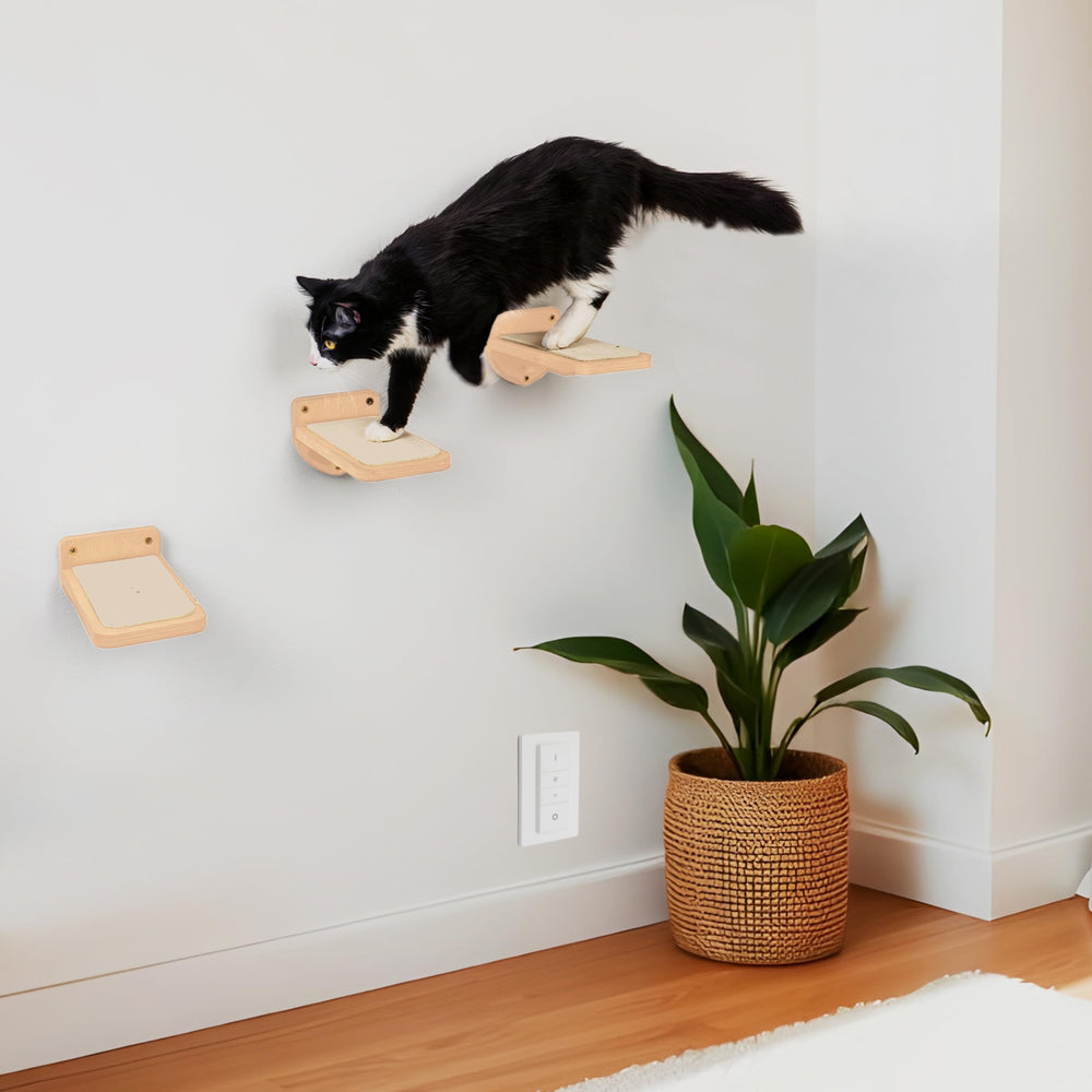 INICIO cat wall stairs help kittens to adult cats reach high perches.