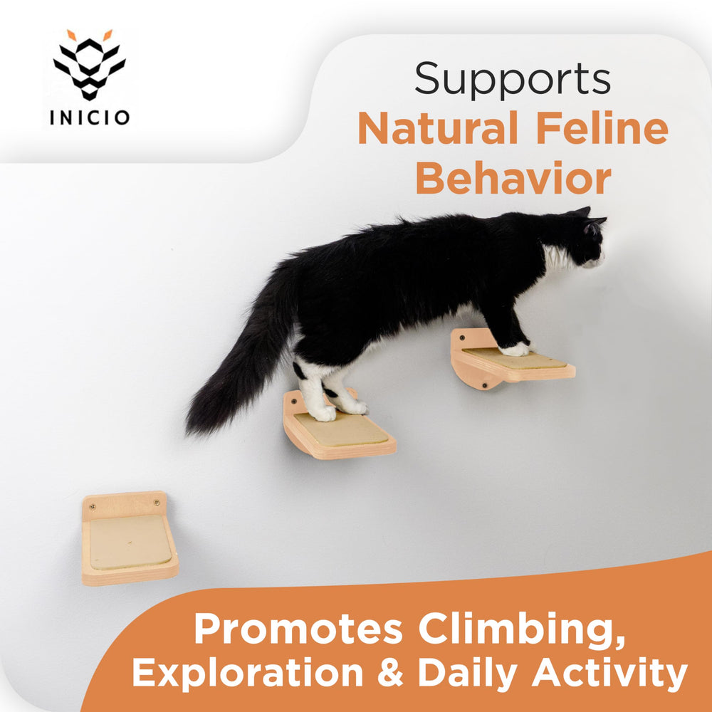 INICIO floating wall steps create a stylish, unobtrusive climbing feature.