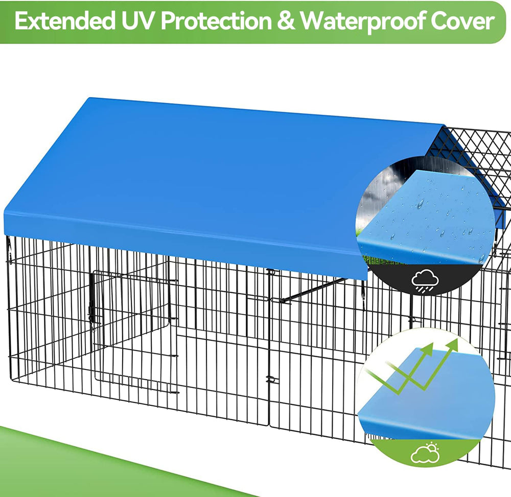 INJOPEXI metal chicken coop ground nails stabilize enclosure