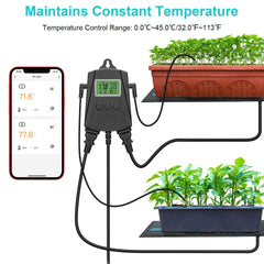Inkbird IPT-2CH data dashboard illustrating temperature charts and exportable data.