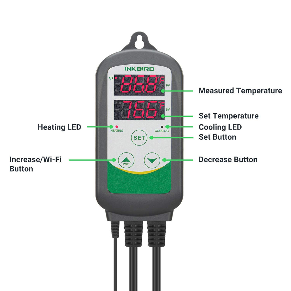 Inkbird ITC-308 aquarium setup image demonstrates ready-to-use temperature control for tanks.