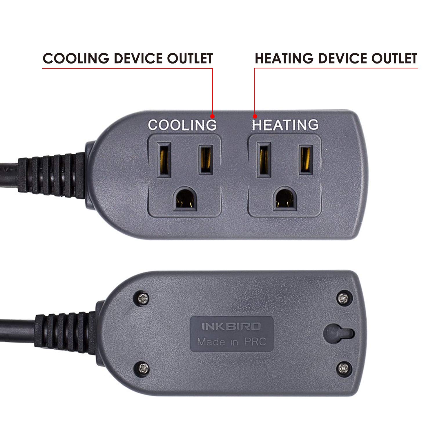 Inkbird ITC-308S alarm indicators alert on high or low temperatures.