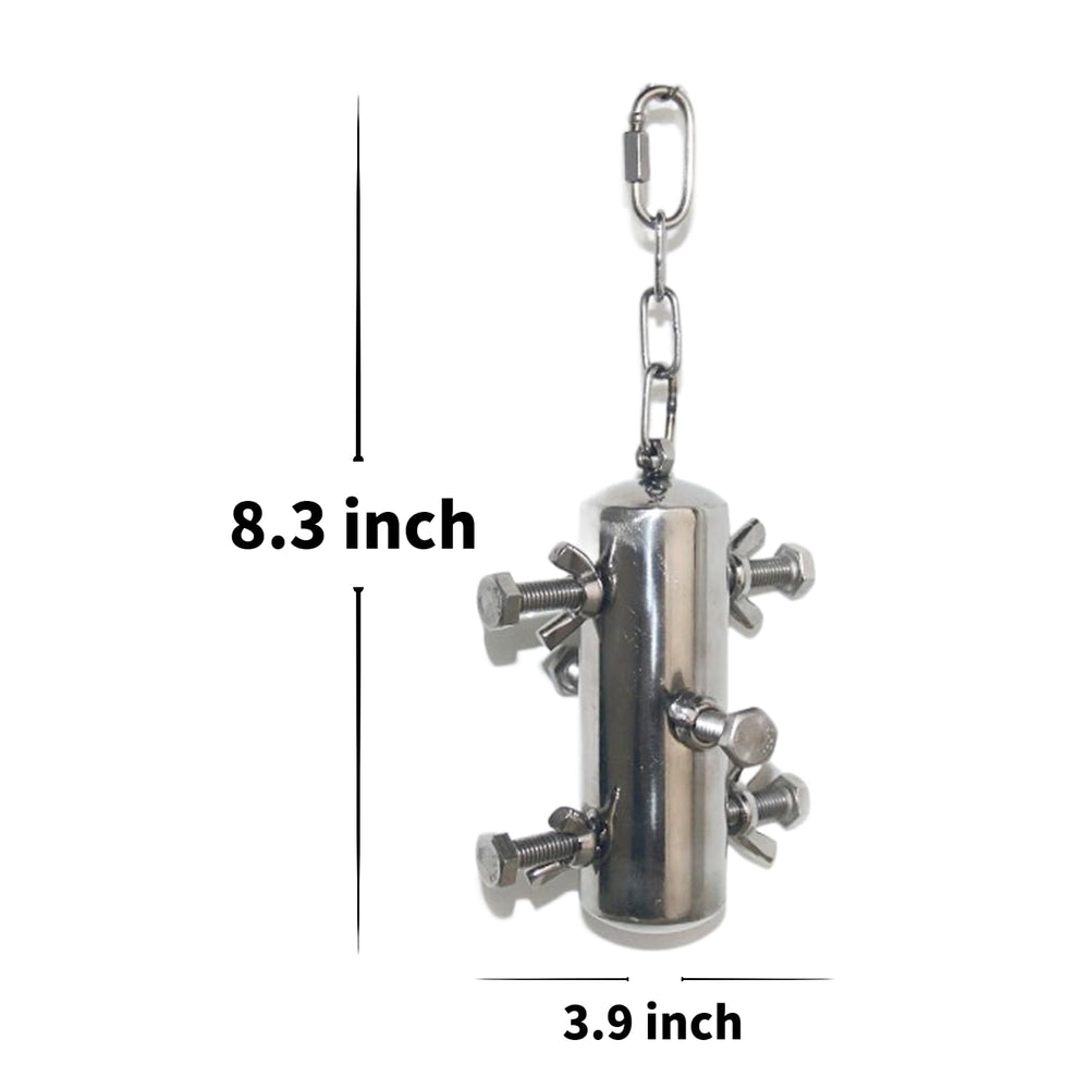 INLDY stainless steel parrot toy safe chewing that lasts and entertains pets.