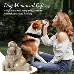 INLOMEM dog memorial gift LED candle glow creates a soothing ambience.