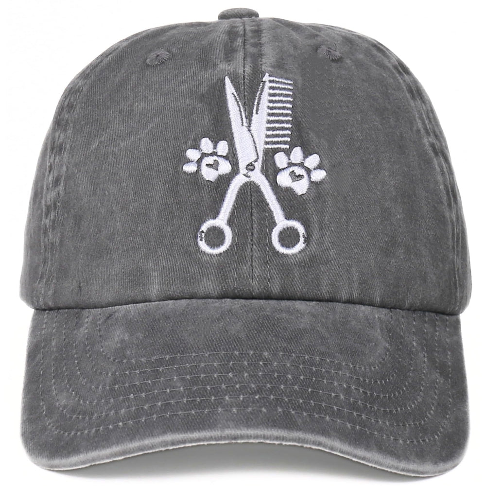 INNObeta dog groomer cap grey with adjustable strap for comfortable grooming sessions