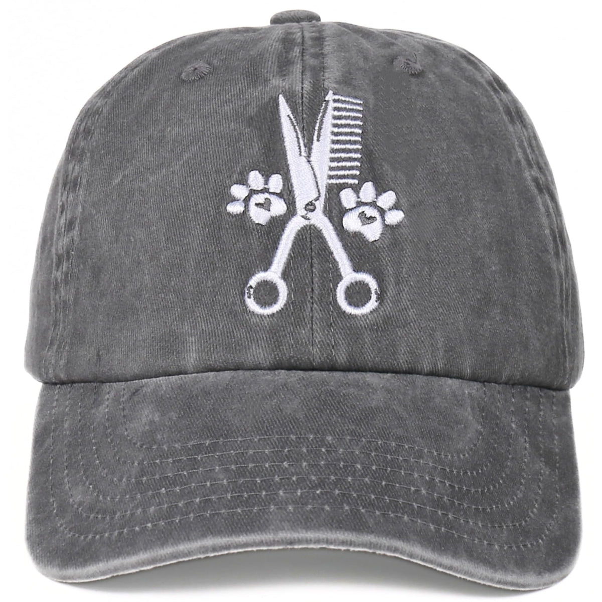 INNObeta dog groomer cap grey with adjustable strap for comfortable grooming sessions