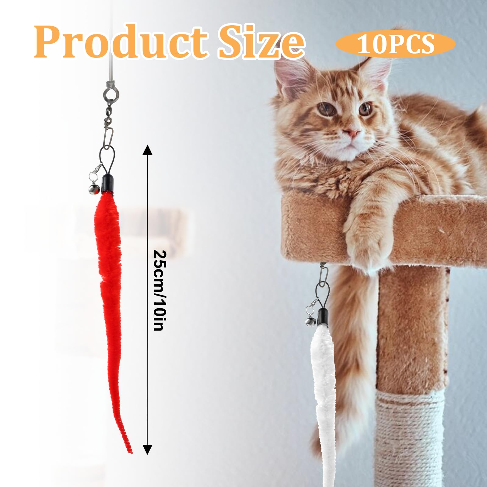 InnoHHustle cat worm green toy encourages playful stalking and pounces