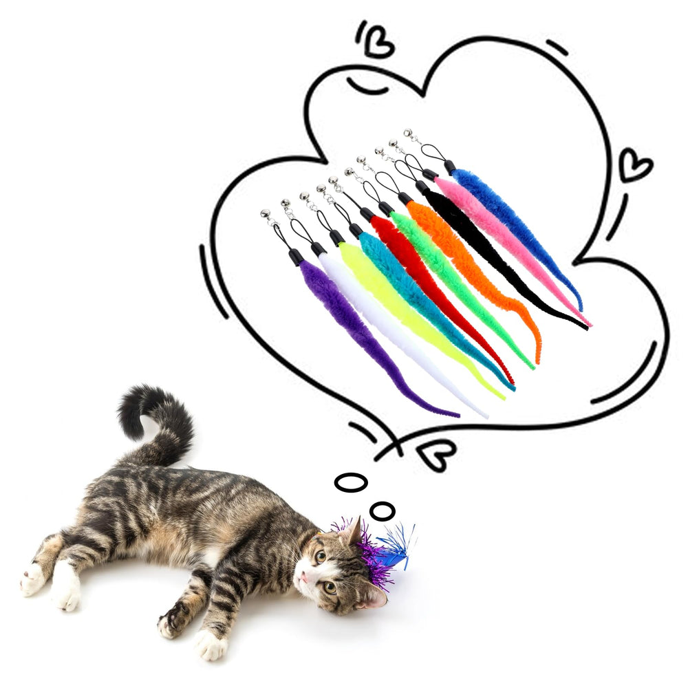 InnoHHustle cat worm purple toy supports kitten activity and engagement