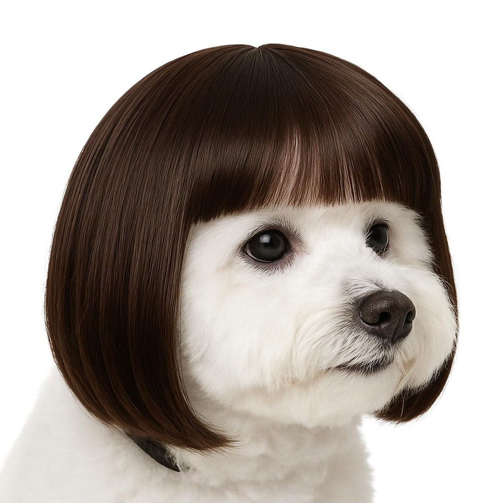 InnoHHustle dog wig hand-sewn polyester promises gentle wear